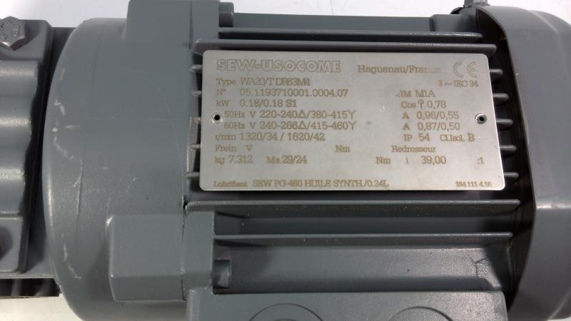 SEW EURODRIVE WA20/TDR63M4