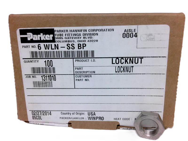 6-WLN-SS-BP by PARKER
