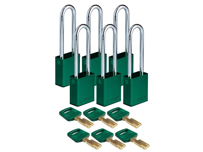 BRADY ALU-GRN-76ST-KD6PK