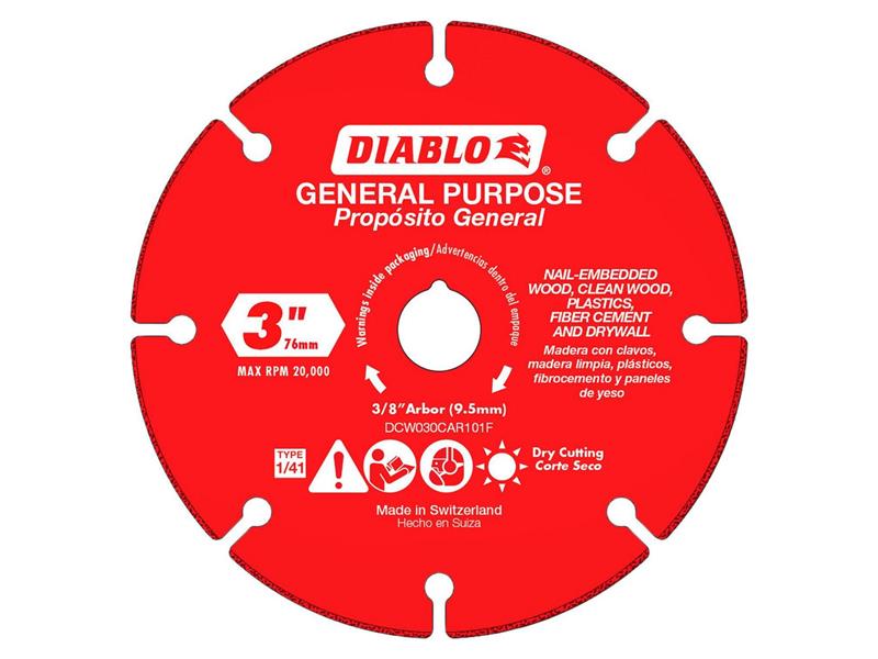 DIABLO TOOLS DCW030CAR101F