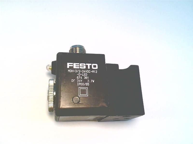 FESTO MDH-3/2-24VDC-M12-D-LED