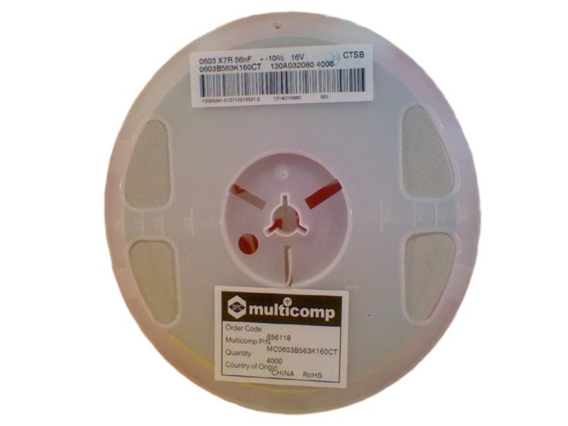 MULTICOMP MC0603B563K160CT-4000