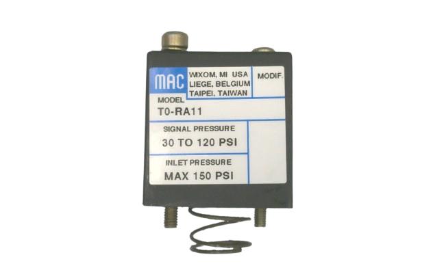 MAC VALVES INC TO-RA11