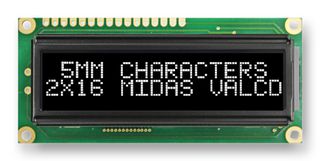 MIDAS DISPLAYS MC21605G12W-VNMLWI