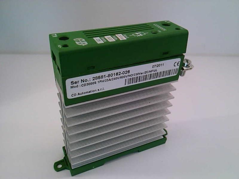 DANAHER CONTROLS CD3000S-1PH/25A/240V/600V/NO/230VAC/ZC/NF/UL