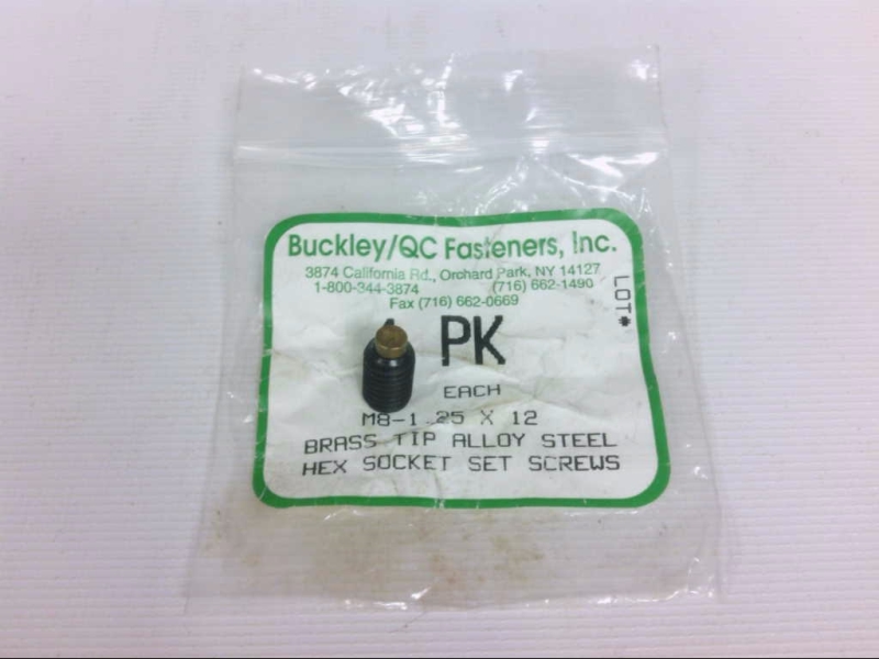 BUCKLEY QC FASTENERS M8-1.25X6