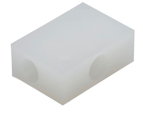 EFECTOR FLOW BLOCK, PVDF, 1/4" X G1/4-U40088