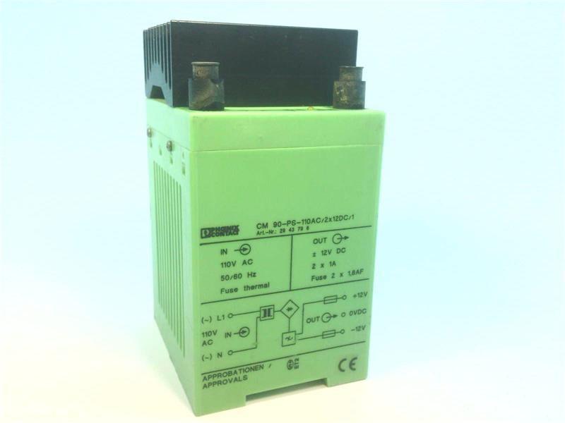 PHOENIX CONTACT CM90-PS-110AC/2X12DC/1