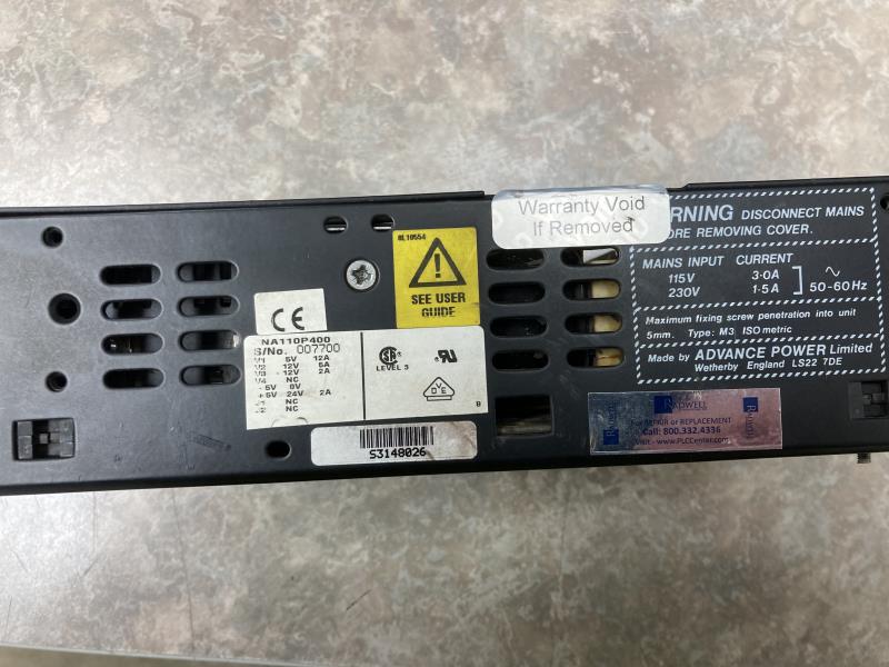 ADVANCE POWER SUPPLIES LTD NA110P400