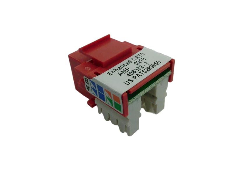 AMP NETCON DIV CAT-5E-RJ45-RED