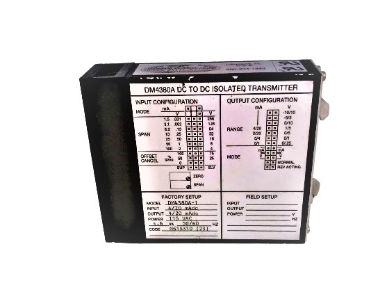 WILKERSON INSTR CO DM4380A-1-115VAC-4/20-MADC-4/20-MADC-4.6VA-50/60HZ