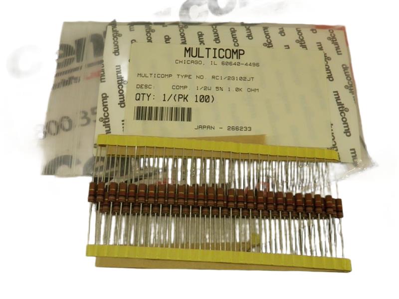 MULTICOMP RC1/2G102JT