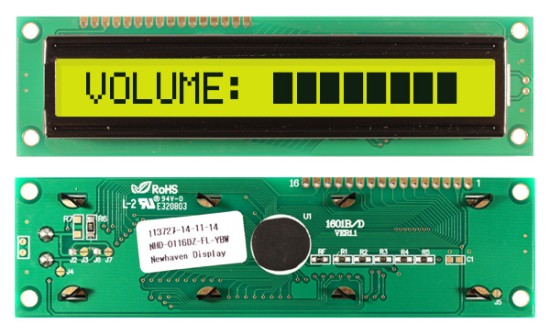 NEWHAVEN DISPLAY NHD-0116DZ-FL-YBW