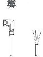 KD U-M8-4W-V1-100 by LEUZE