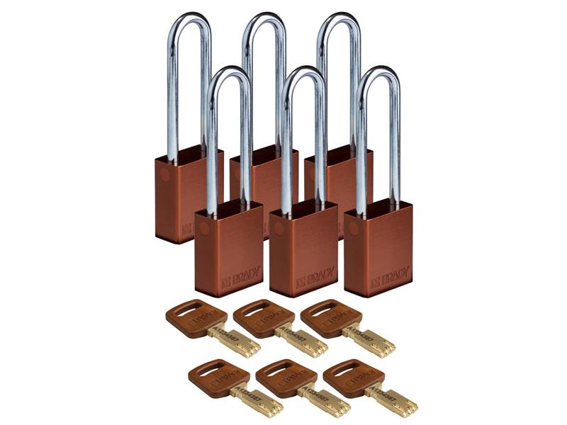 BRADY ALU-BRN-76ST-KD6PK