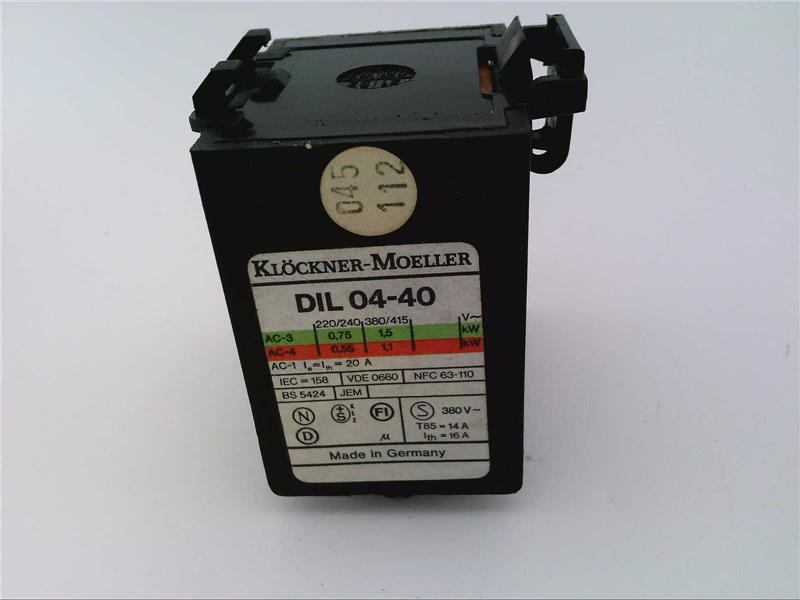 EATON CORPORATION DIL-04-40-110/120VAC-50-60HZ