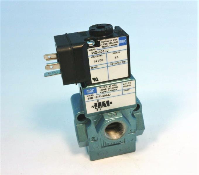 MAC VALVES INC 55B-12-PI-501JJ