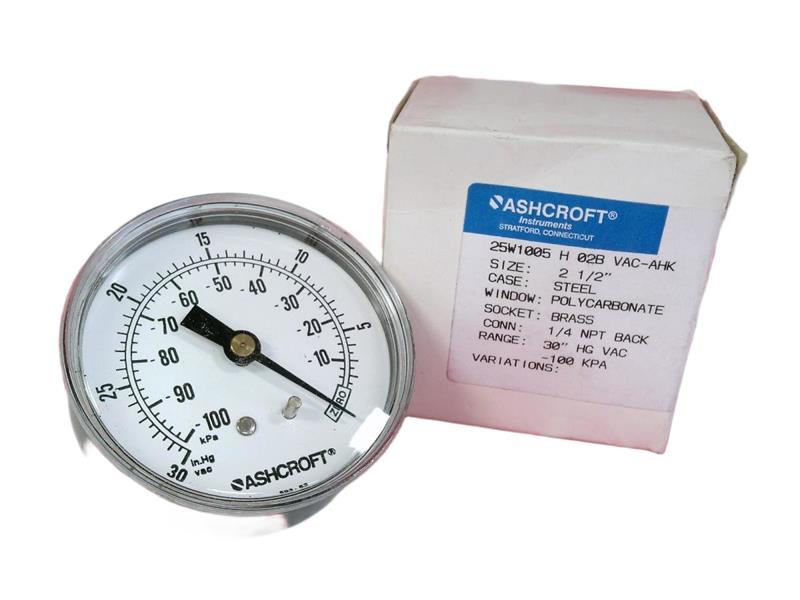 ASHCROFT 25W-1005-H-02B-VAC-AHK
