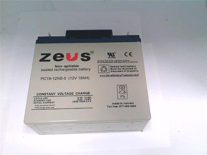 ZEUS BATTERY PRODUCTS PC18-12NB