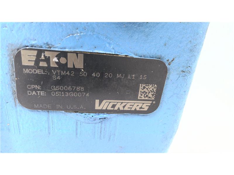 EATON CORPORATION VTM42 50 40 20 MJ L1 15 S4