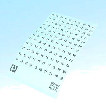 PHOENIX CONTACT SK  5/3,8:FORTL.ZAHLEN 11-20