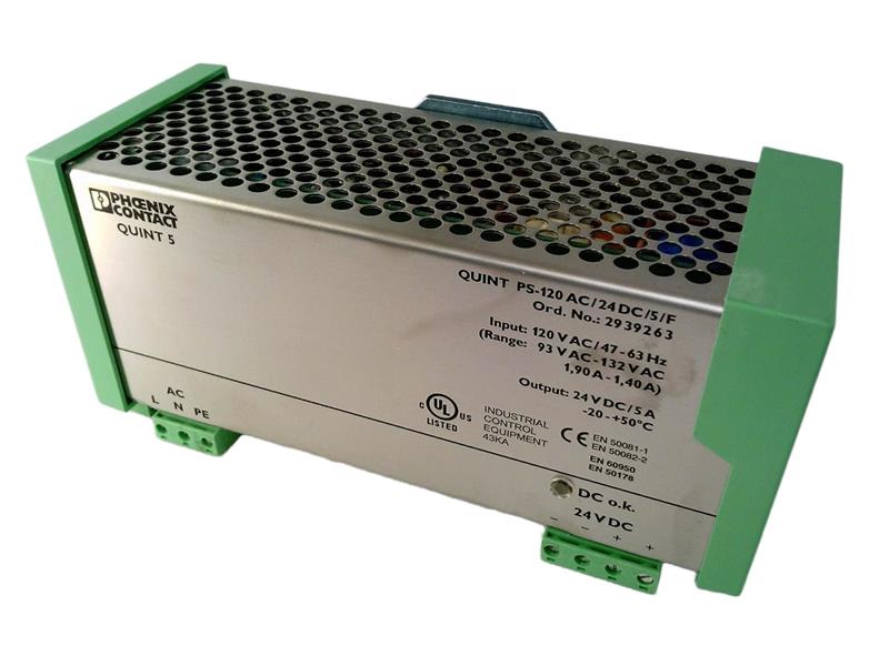 QUINT-PS-120AC/24DC/5/F by PHOENIX CONTACT