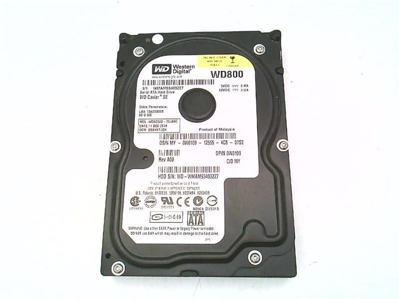 WD800JD-75JNA0 by WESTERN DIGITAL