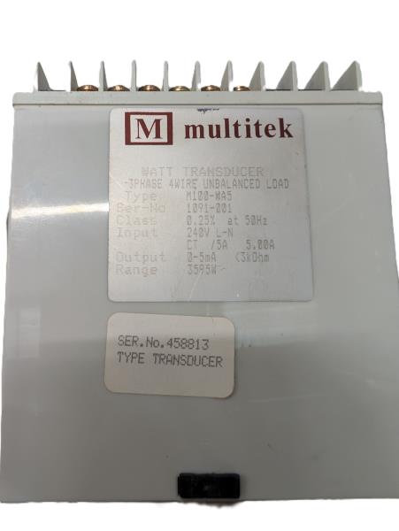 MULTITEK M100-WA5-800/5A 240V 0-5MA 3595W 50 HZ