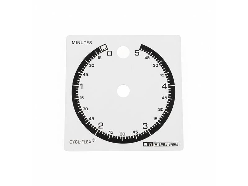 HP5-FACEPLATE-5MIN-BLK/WHT by DANAHER CONTROLS