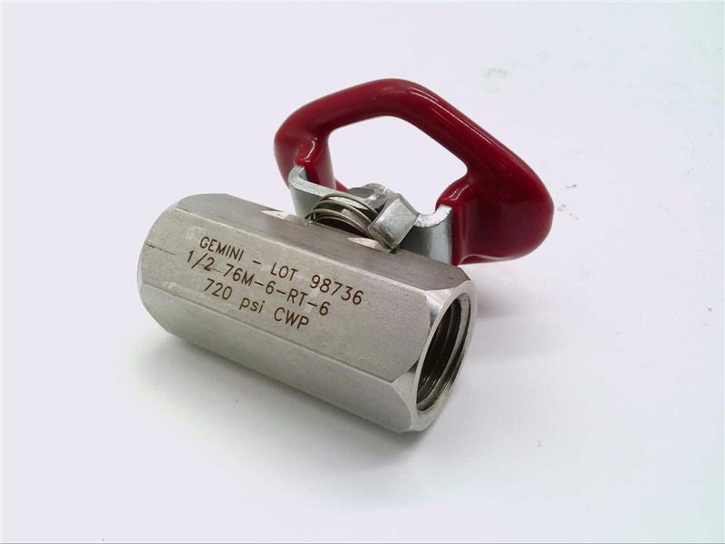 GEMINI VALVE 1/2-76M-6-RT-6