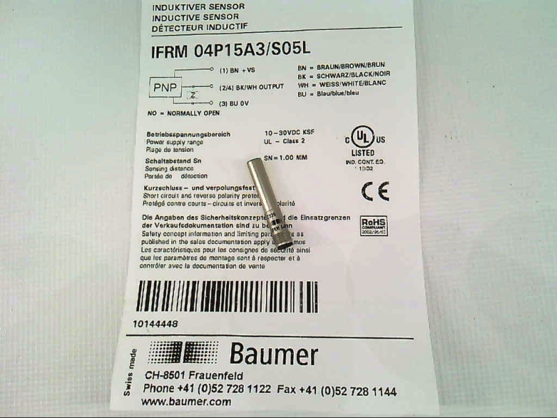 BAUMER ELECTRIC IFRM 04P15A3/S05L