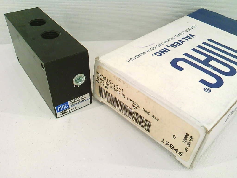 MAC VALVES INC MBA01A-12-1