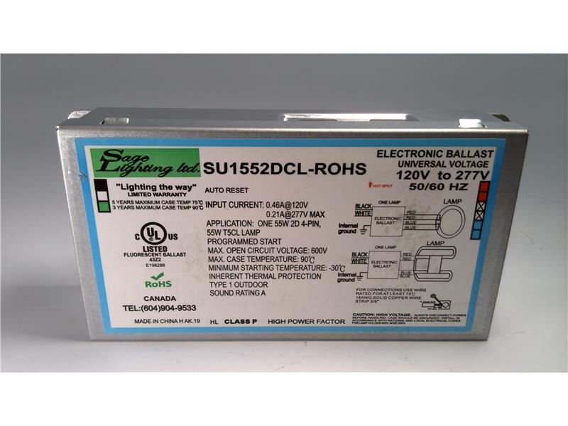 SAGE LIGHTING SU1552DCL-ROHS