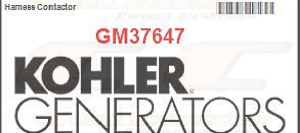 KOHLER COMPANY GM37647