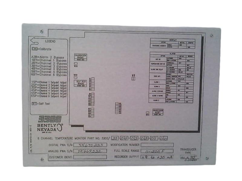 GENERAL ELECTRIC 3300-35-04-02-02-01-00