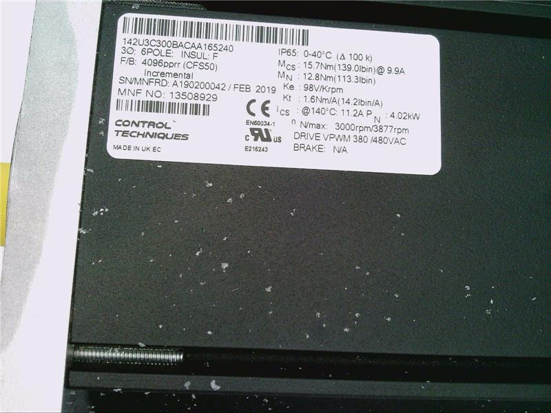 NIDEC CORP 142U3C300BACAA165240