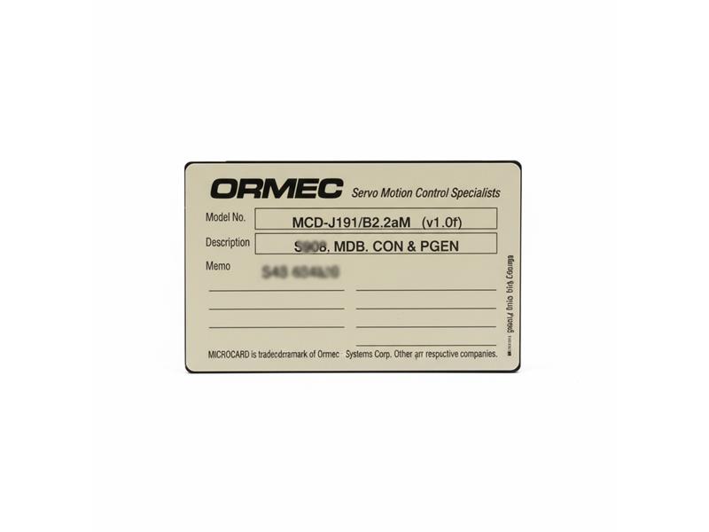 ORMEC MCD-J191/B2.2AM