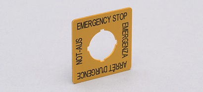 EFECTOR EMERGENCY STOP LABEL-E7003S