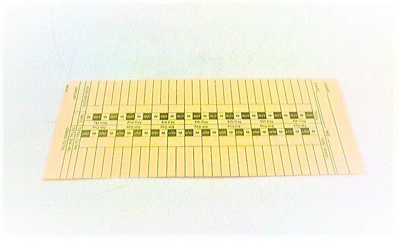 RALEIGH TIME RECORDER COMPANY 800352