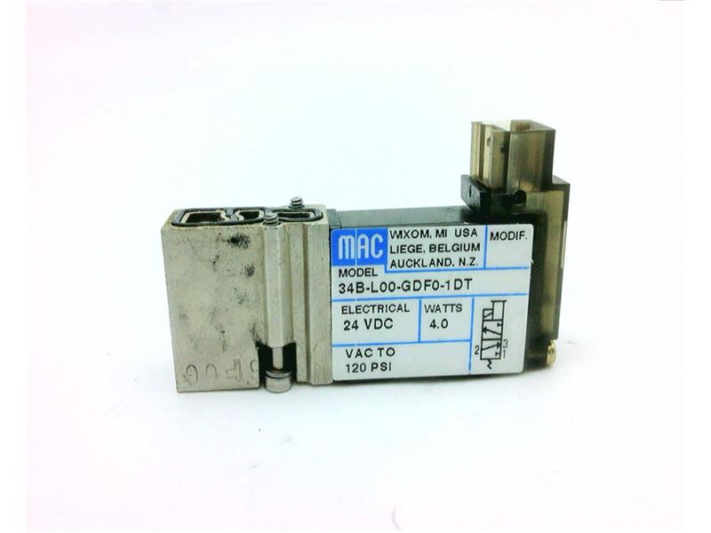 MAC VALVES INC 34B-L00-GDF0-1DT
