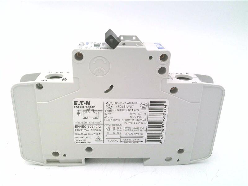 EATON CORPORATION FAZ-C10/1-RT-SP