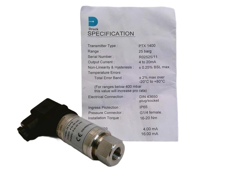 GENERAL ELECTRIC PTX-1400-25BAR-GAUGE