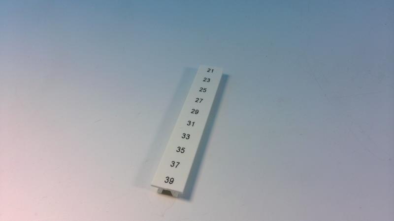 PHOENIX CONTACT ZB 6,QR:UNGERADE ZAHLEN 21-39