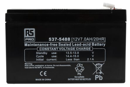 RS PRO 12V7.0AH/20HR