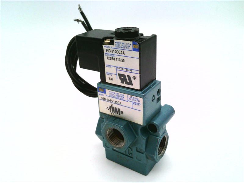 MAC VALVES INC 55B-12-PI-112CA