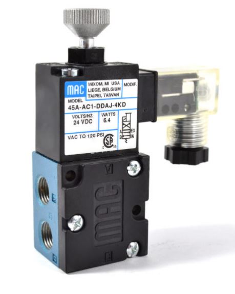 MAC VALVES INC 45A-FA1-DDAJ-1KA