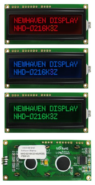 NEWHAVEN DISPLAY NHD-0216K3Z-NS(RGB)-FBW-V3