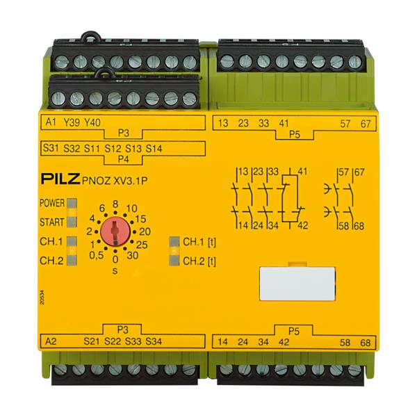 PILZ PNOZ XV3.1P 30/24VDC 3N/O 1N/C 2N/O T