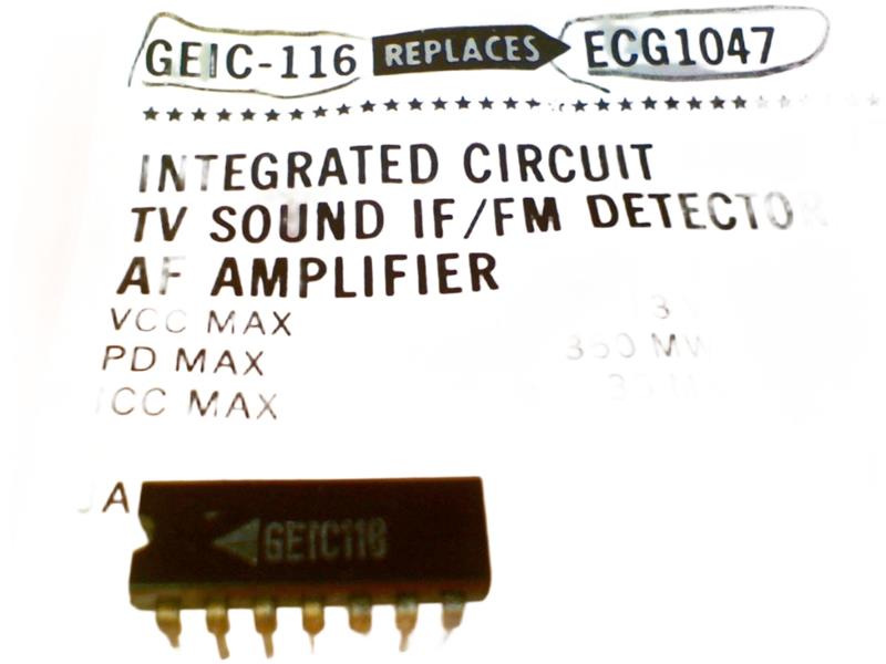 GEIC-116 by GENERAL ELECTRIC