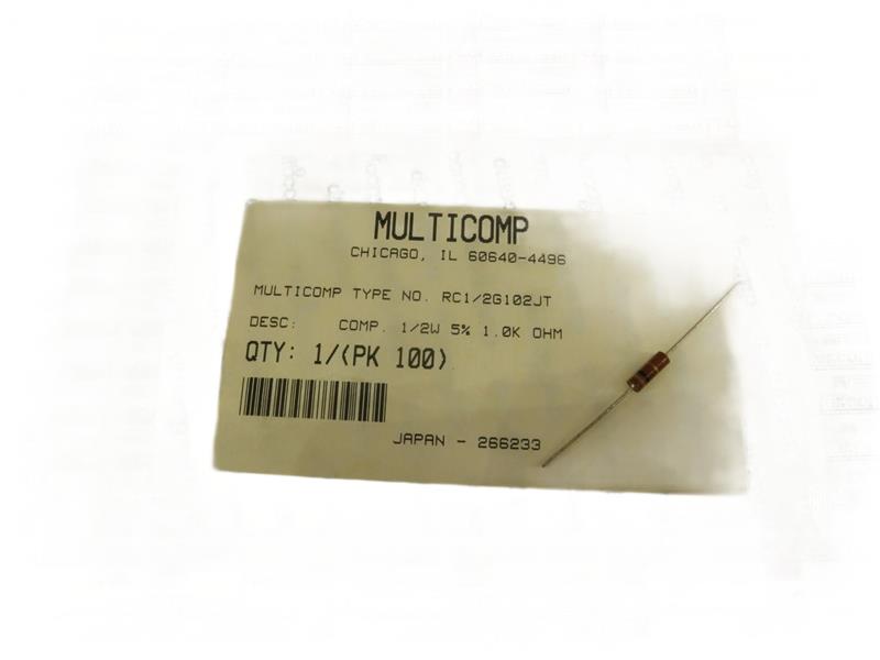 MULTICOMP RC1/2G102JT-EA